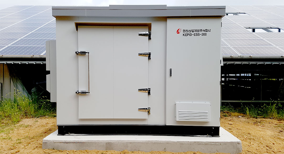 Youngjeon solar power generation plant Integrated ESS Construction case picture