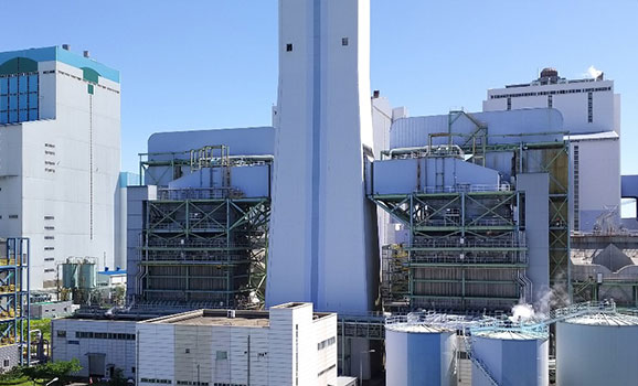 Operation of flue gas desulfurization facility photo