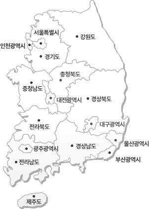 시/도별 사업소 지도
